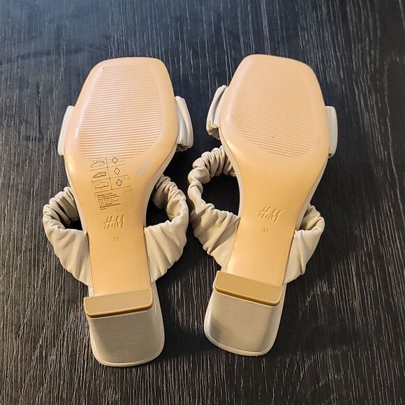 BRAND NEW H&M MULES IMITATION LEATHER OPEN TOE SANDAL - Picture 12 of 16